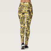 Hand gezeichnete Ananas Leggings (Rückseite)