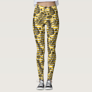 Hand gezeichnete Ananas Leggings