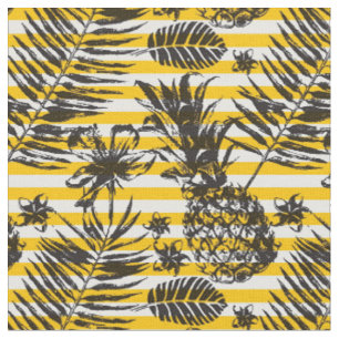 Hand gezeichnete Ananas Stoff