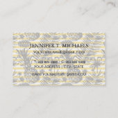 Hand gezeichnete Ananas Visitenkarte (Rückseite)