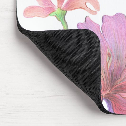 Hand-Gezeichnete Blume Mousepad (Ecke)