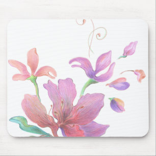 Hand-Gezeichnete Blume Mousepad