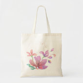 Hand-Gezeichnete Blumen-Tasche Tragetasche (Vorne)