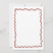 Hand gezeichnete Doodles Italienische Hochzeit ret Save The Date (Rückseite)