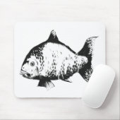 Hand gezeichnete Fische Mousepad (Mit Mouse)