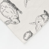 Hand-gezeichnete Fleece-Decke des Fleecedecke (Ecke)