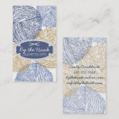 Hand gezeichnete flockige visitenkarte (Vorne/Hinten)