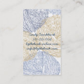 Hand gezeichnete flockige visitenkarte (Rückseite)