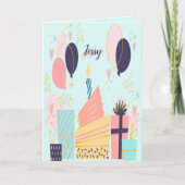 Hand gezeichnete Geburtskarte (Vorderseite)