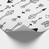 Hand gezeichnete Stammes- Geschenkpapier (Ecke)