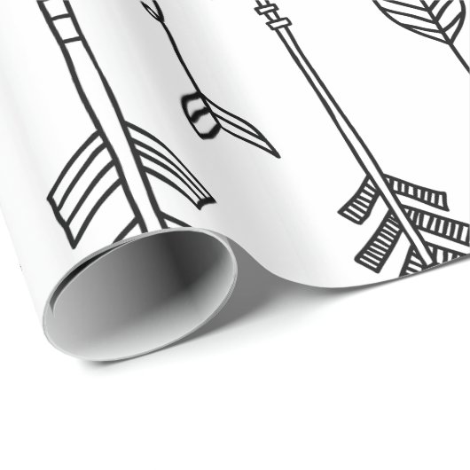 Hand gezeichnete Stammes- Geschenkpapier (Rolleneckpunkt)