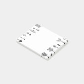 Hand gezeichnete Stammes- Pfeil-Kunst Post-it Klebezettel (angewinkelt)