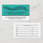 Hand gezeichnete terminkarte (Vorne/Hinten)