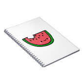 Hand gezeichnete Wassermelone-Cartoon-Illustration Notizblock (Rechte Seite)