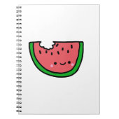 Hand gezeichnete Wassermelone-Cartoon-Illustration Notizblock (Vorderseite)