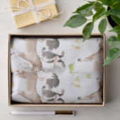 Hand gezeichnete Watercolortiere auf dem Bauernhof Seidenpapier (Geschenk)