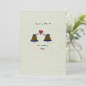 Hand gezeichnete Wedding Einladungs-Karte Einladung (Stehend Vorderseite)