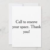 Hand gezeichnete Wedding Einladungs-Karte Einladung (Rückseite)