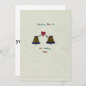 Hand gezeichnete Wedding Einladungs-Karte Einladung (Vorne/Hinten)