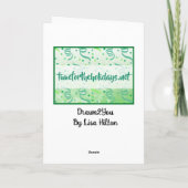 Hand gezeichnete Weihnachtskarte Karte (Rückseite)