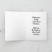 Hand gezeichnete Weihnachtskarte Karte (Innenseite)