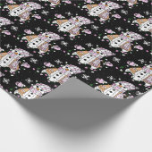 Hand gezeichnete Whimsical Snowman Weihnachten M Geschenkpapier (Ecke)