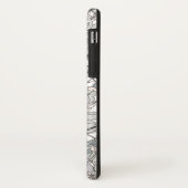 Hand gezeichneter Blumenentwurf Case-Mate iPhone Hülle (Hinten/Links)