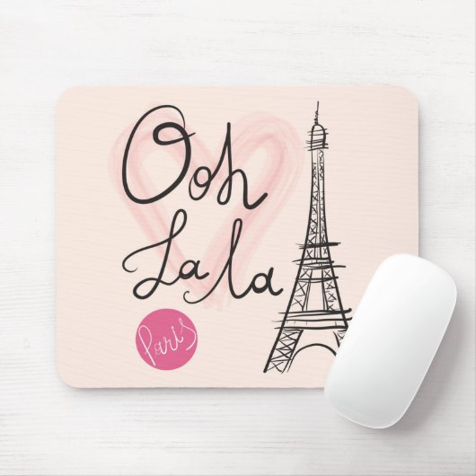 Hand gezeichneter Eiffel-Turm Mousepad (Mit Mouse)