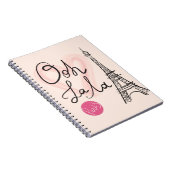 Hand gezeichneter Eiffel-Turm Notizblock (Rechte Seite)