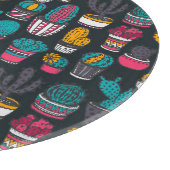 Hand gezeichneter Kaktus im Skizze-Art-Muster Schneidebrett (Ecke)