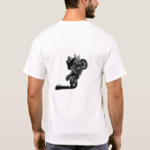 Hand gezeichneter pic 1wheelfelons von stuntrider T-Shirt (Rückseite)