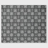 Hand gezeichneter Schneeflocke-Tafel-Feiertag Geschenkpapier (Flach)