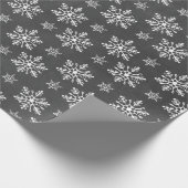 Hand gezeichneter Schneeflocke-Tafel-Feiertag Geschenkpapier (Ecke)