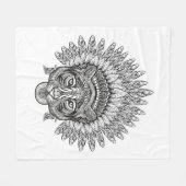 Hand gezeichneter Tiger in der Art Fleecedecke (Vorderseite (Horizontal))