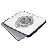 Hand gezeichneter Tiger in der Art Laptopschutzhülle (Vorne Knopf)