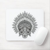 Hand gezeichneter Tiger in der Art Mousepad (Mit Mouse)