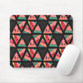 Hand gezeichnetes abstraktes Wassermelone-Muster Mousepad (Mit Mouse)