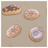 Hand gezeichnetes Dougnut-Muster Stoff (Nahaufnahme)