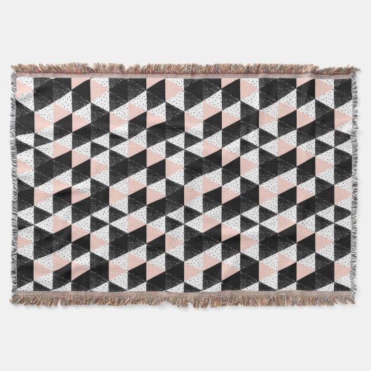 Hand gezeichnetes Dreieck-geometrisches Muster Decke (Vorderseite)