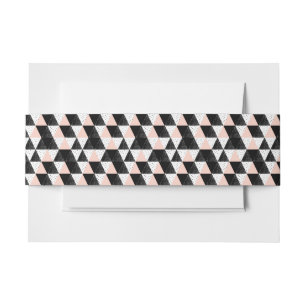 Hand gezeichnetes Dreieck-geometrisches Muster Einladungsbanderole