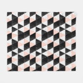 Hand gezeichnetes Dreieck-geometrisches Muster Fleecedecke (Vorderseite (Horizontal))