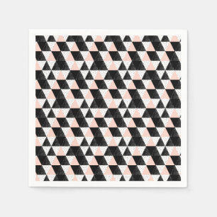 Hand gezeichnetes Dreieck-geometrisches Muster Serviette