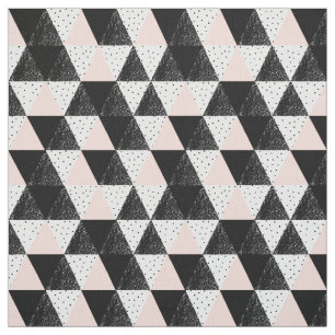 Hand gezeichnetes Dreieck-geometrisches Muster Stoff