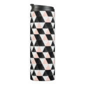 Hand gezeichnetes Dreieck-geometrisches Muster Thermosbecher (Nach rechts gedreht)