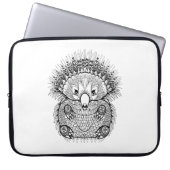 Hand gezeichnetes Echidna-Gekritzel Laptopschutzhülle (Vorderseite)
