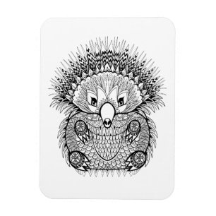 Hand gezeichnetes Echidna-Gekritzel Magnet