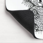 Hand gezeichnetes Echidna-Gekritzel Mousepad (Ecke)