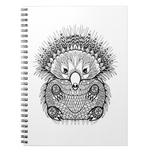 Hand gezeichnetes Echidna-Gekritzel Notizblock (Vorderseite)