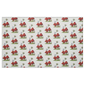 Hand gezeichnetes Gnome-Mädchen auf Toadstools, Stoff (Fat Quarter (45,7 x 55,9 cm))