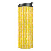 Hand gezeichnetes Goldweizen-Muster Thermosbecher (Nach links gedreht)